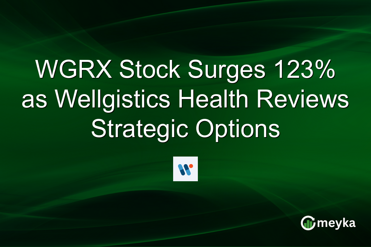 WGRX Stock Surges 123% as Wellgistics Health Reviews Strategic Options