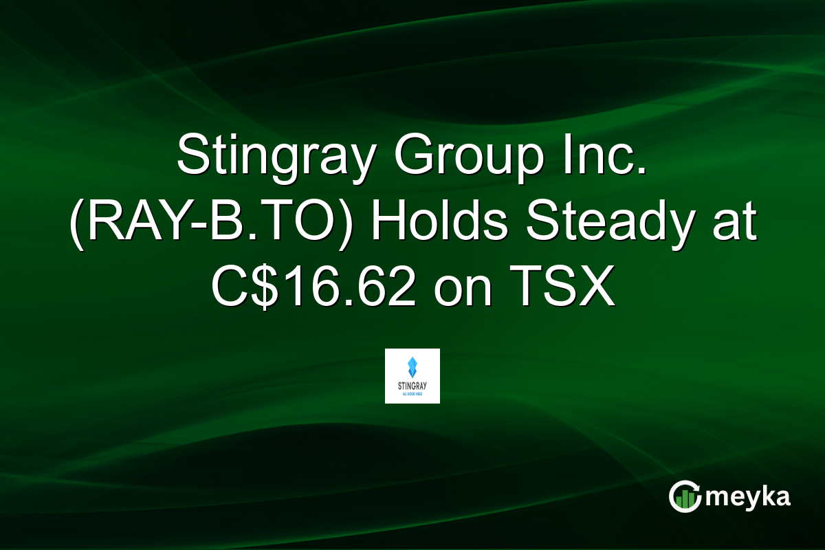 Stingray Group Inc. (RAY-B.TO) Holds Steady at C$16.62 on TSX