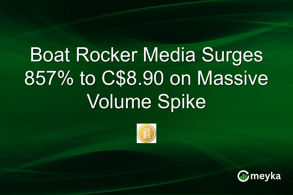 Boat Rocker Media Surges 857% to C$8.90 on Massive Volume Spike