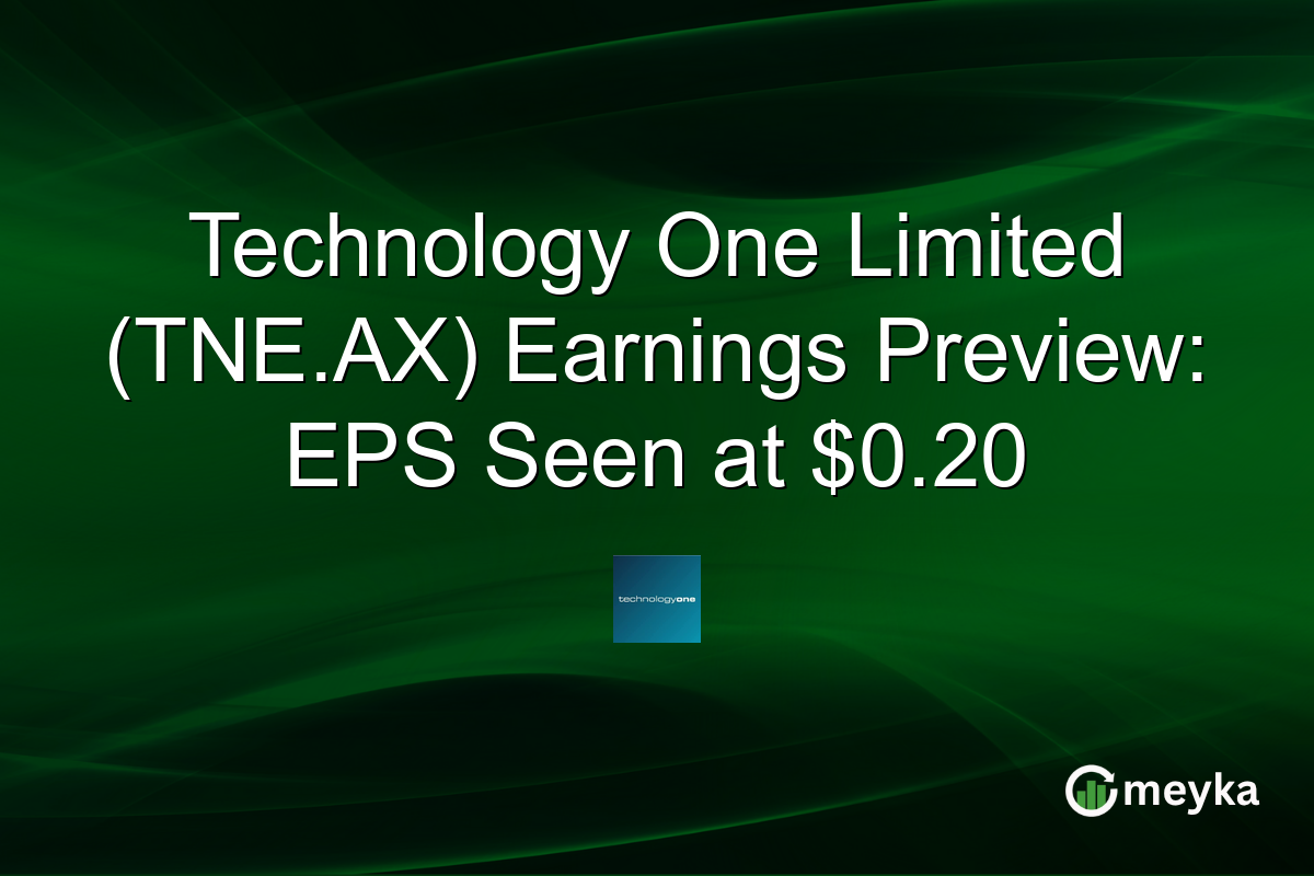 Technology One Limited (TNE.AX) Earnings Preview: EPS Seen at $0.20