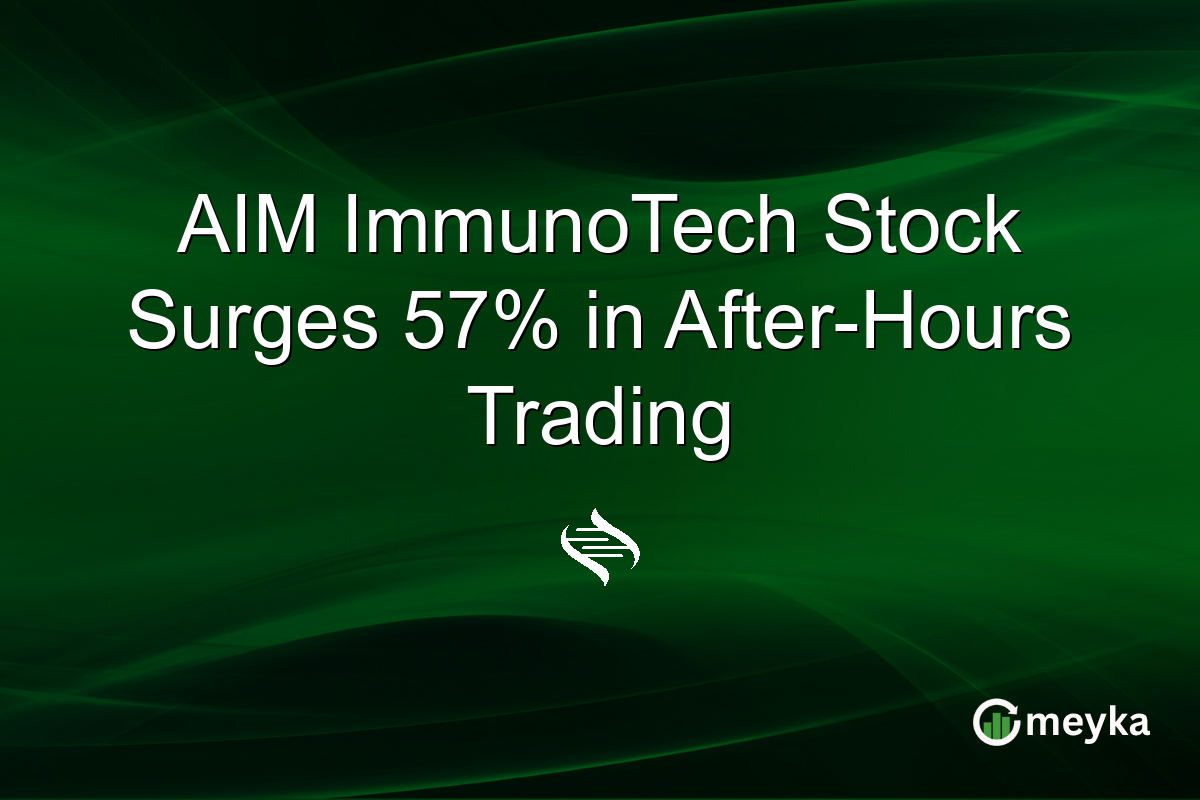 AIM ImmunoTech Stock Surges 57% in After-Hours Trading
