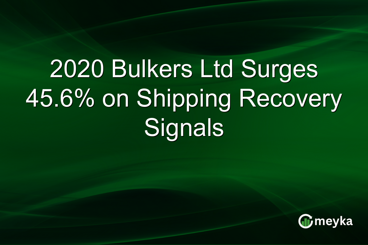 2020 Bulkers Ltd Surges 45.6% on Shipping Recovery Signals