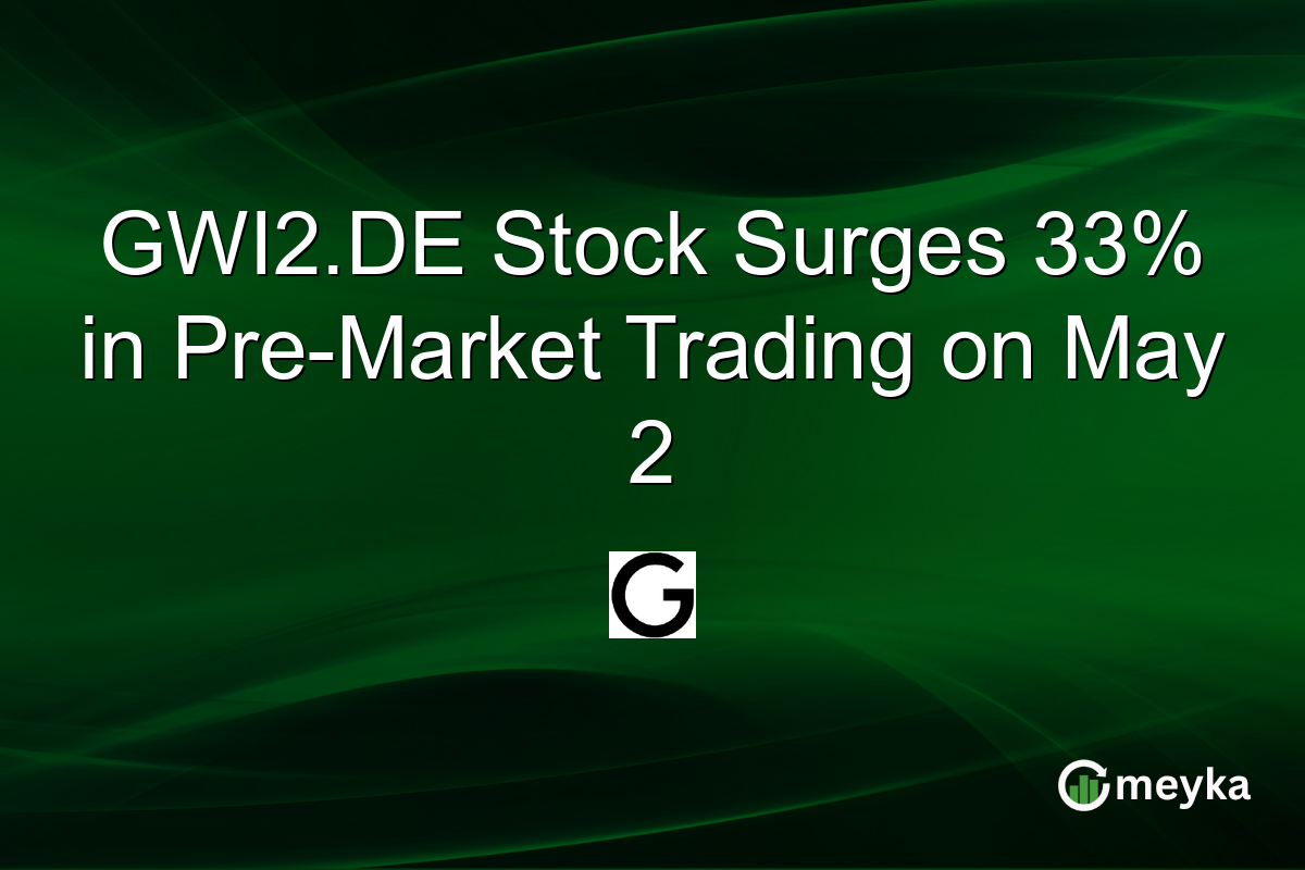 GWI2.DE Stock Surges 33% in Pre-Market Trading on May 2
