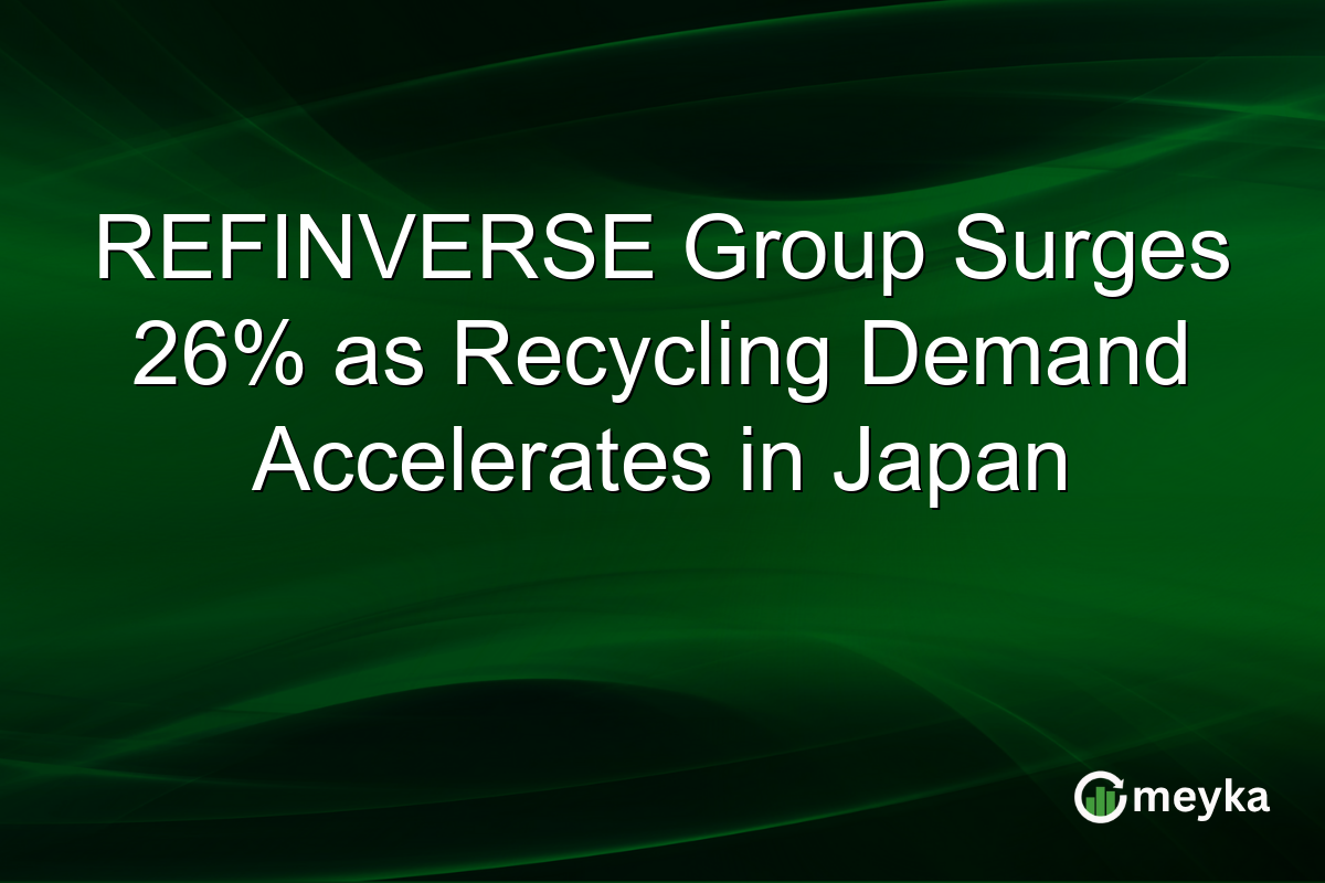REFINVERSE Group Surges 26% as Recycling Demand Accelerates in Japan