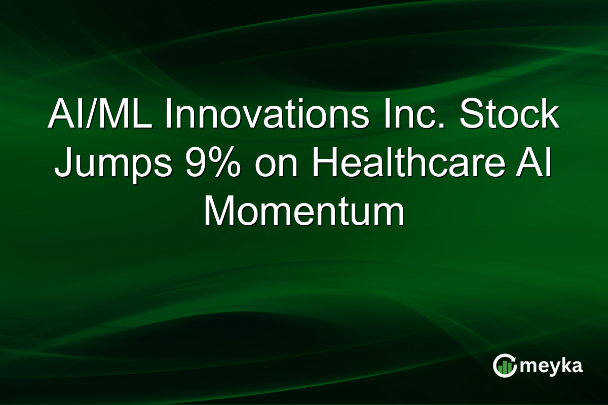 AI/ML Innovations Inc. Stock Jumps 9% on Healthcare AI Momentum