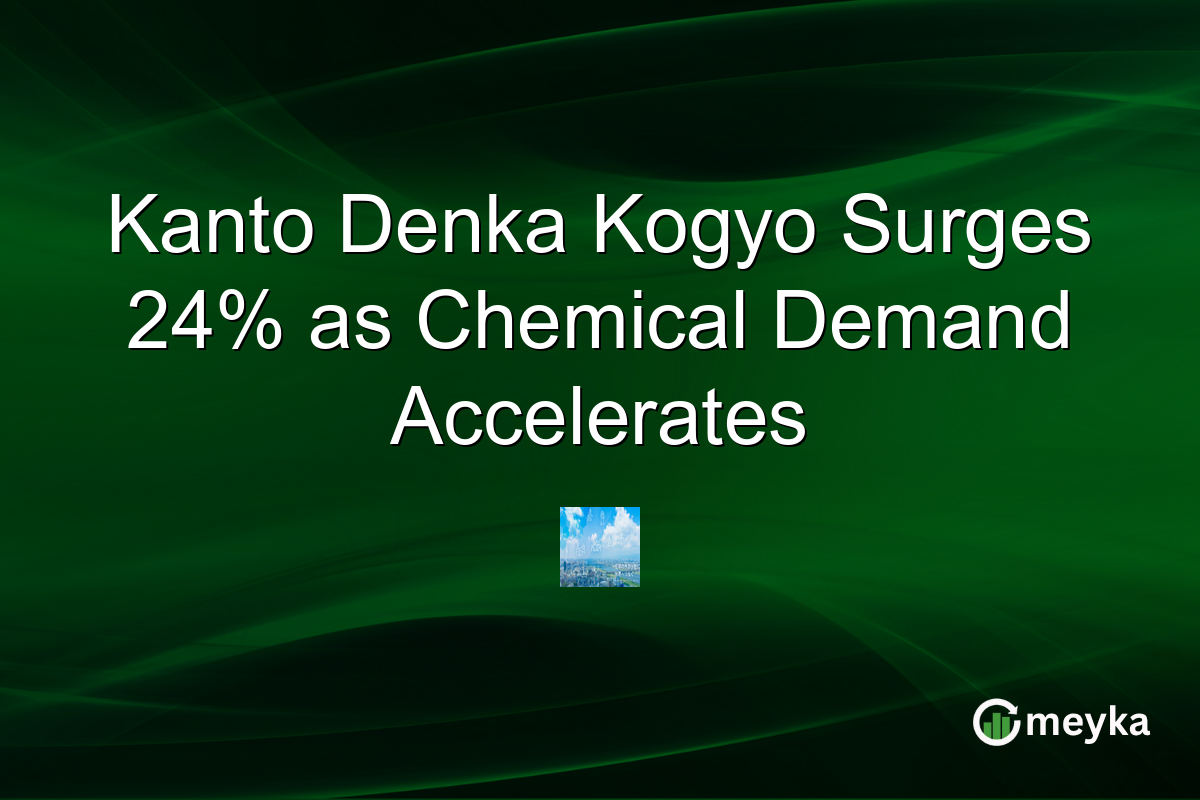 Kanto Denka Kogyo Surges 24% as Chemical Demand Accelerates