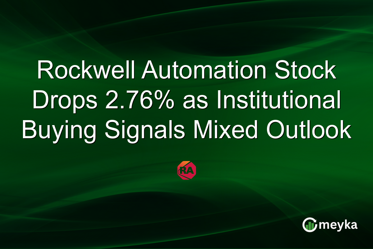 Rockwell Automation Stock Drops 2.76% as Institutional Buying Signals Mixed Outlook