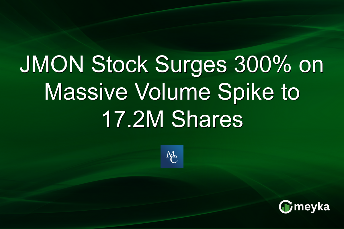 JMON Stock Surges 300% on Massive Volume Spike to 17.2M Shares