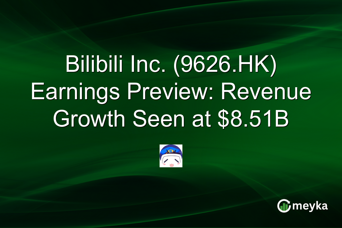 Bilibili Inc. (9626.HK) Earnings Preview: Revenue Growth Seen at $8.51B