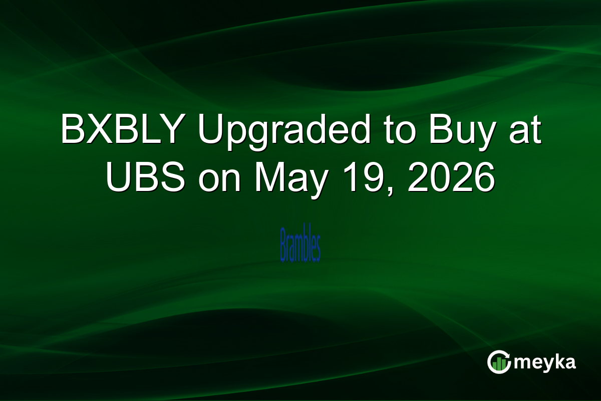 BXBLY Upgraded to Buy at UBS on May 19, 2026
