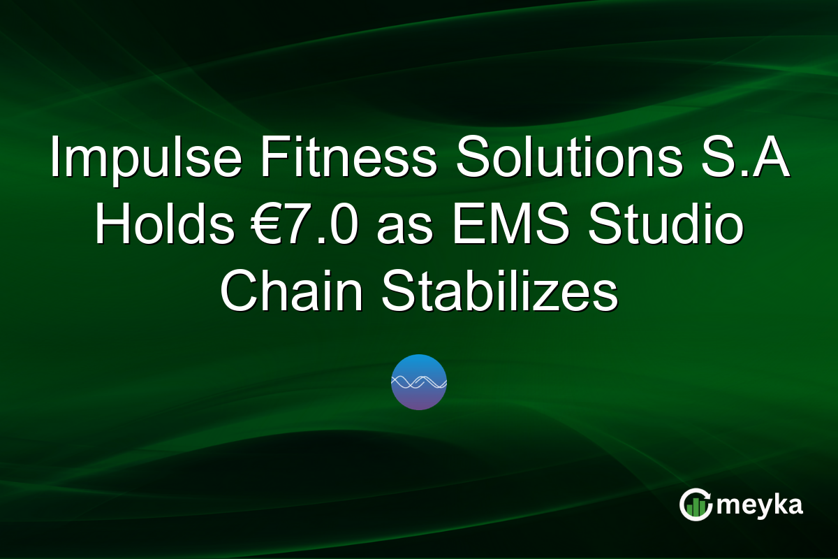 Impulse Fitness Solutions S.A Holds €7.0 as EMS Studio Chain Stabilizes