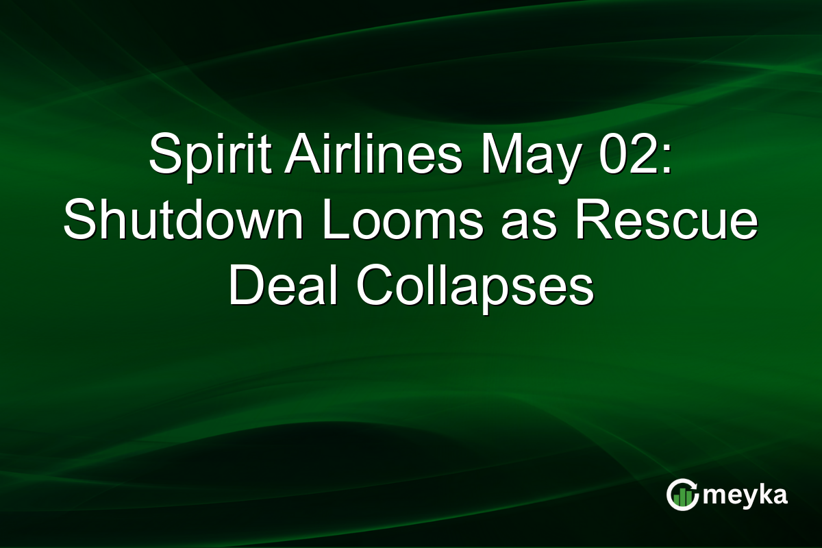 Spirit Airlines May 02: Shutdown Looms as Rescue Deal Collapses
