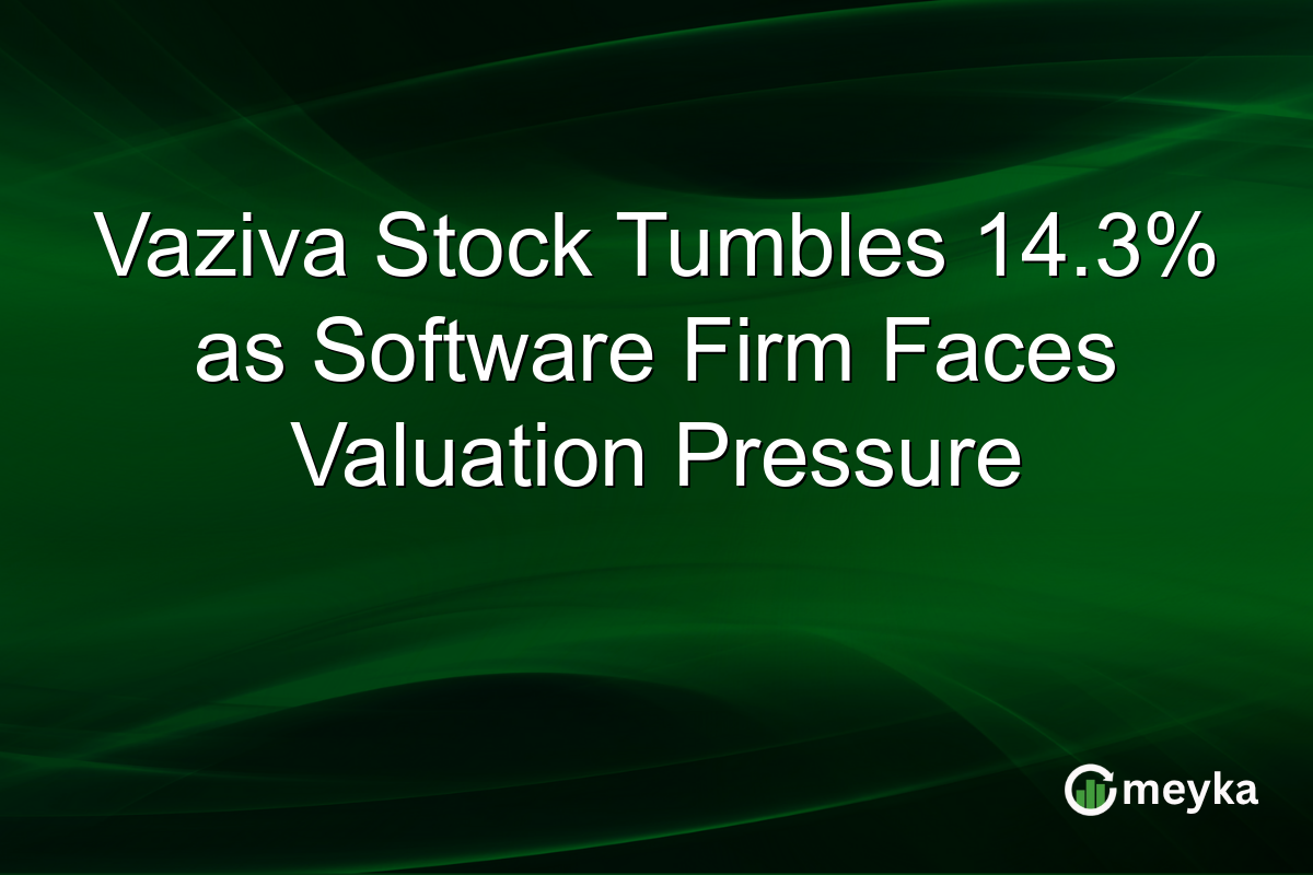 Vaziva Stock Tumbles 14.3% as Software Firm Faces Valuation Pressure