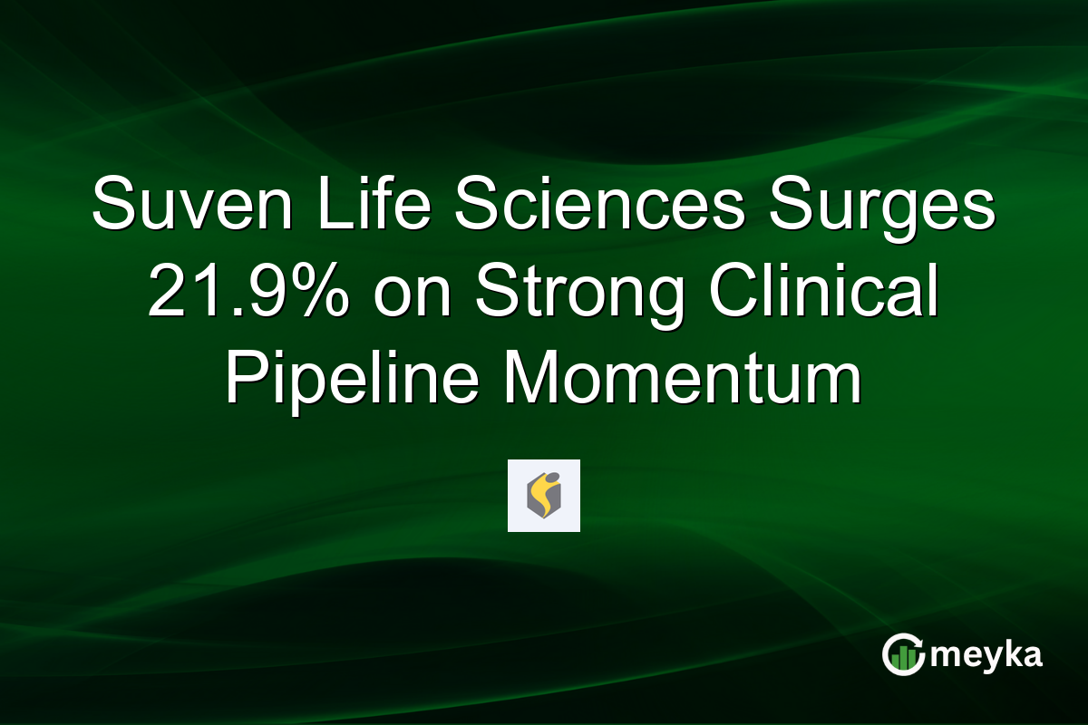 Suven Life Sciences Surges 21.9% on Strong Clinical Pipeline Momentum
