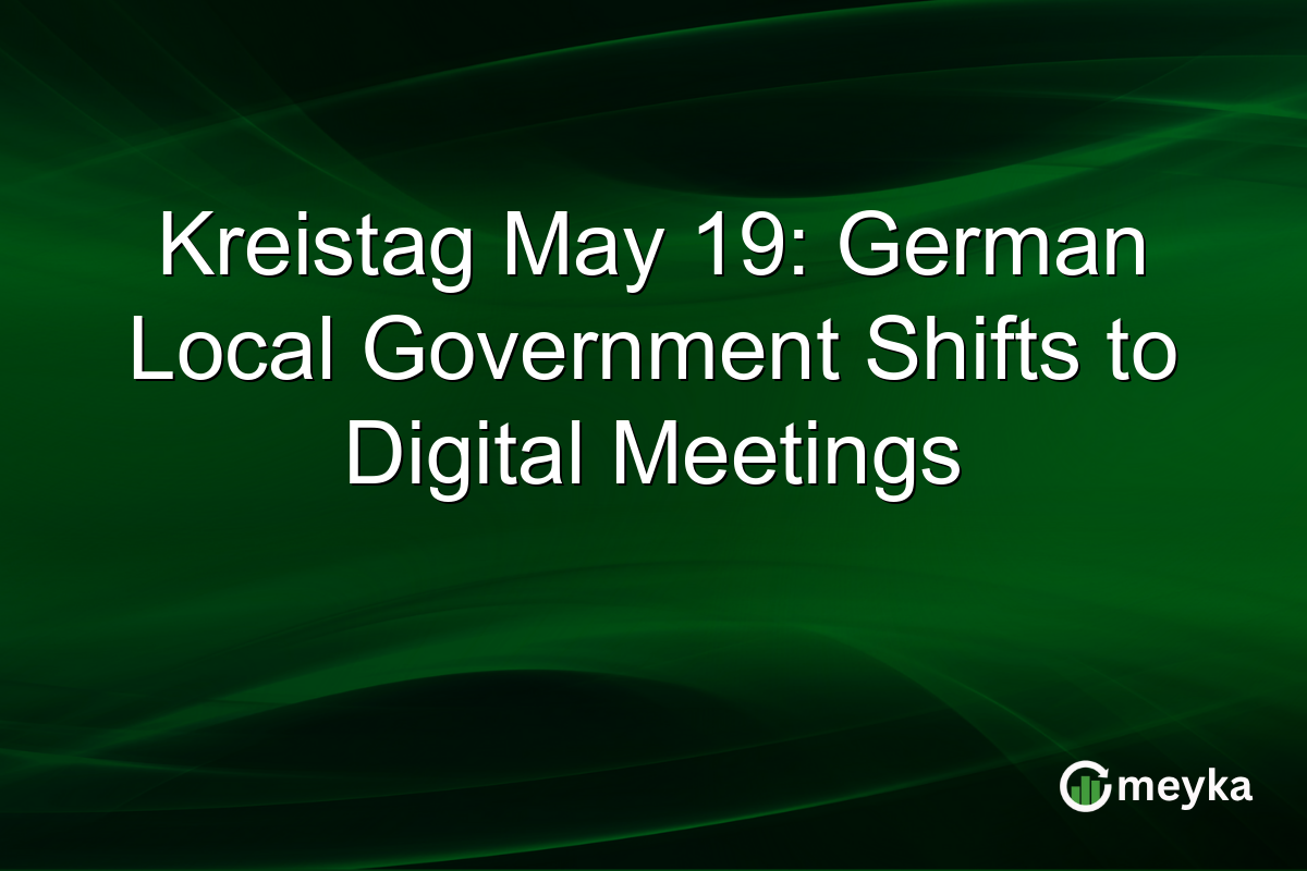 Kreistag May 19: German Local Government Shifts to Digital Meetings