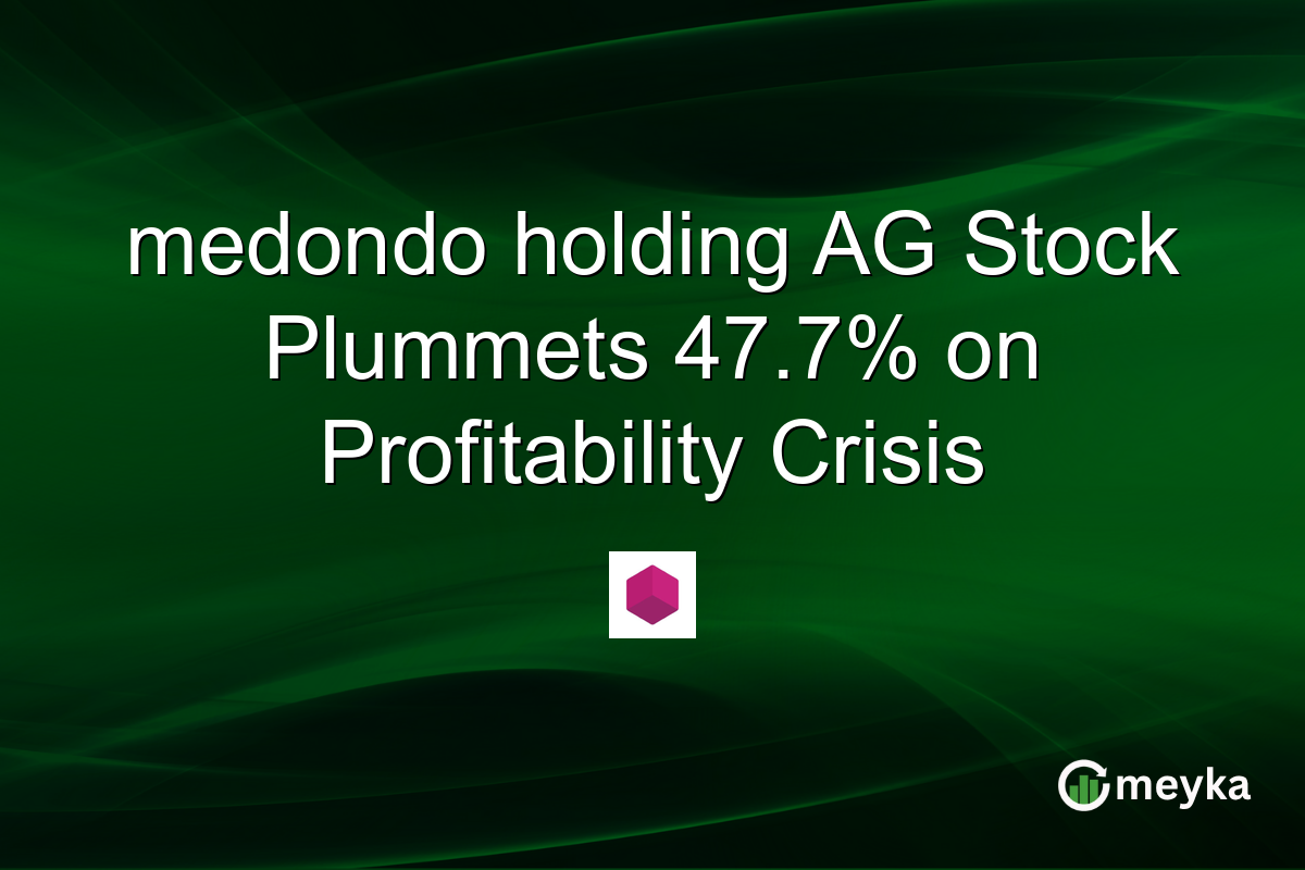 medondo holding AG Stock Plummets 47.7% on Profitability Crisis