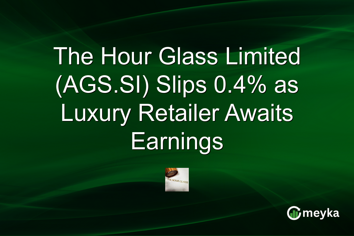 The Hour Glass Limited (AGS.SI) Slips 0.4% as Luxury Retailer Awaits Earnings