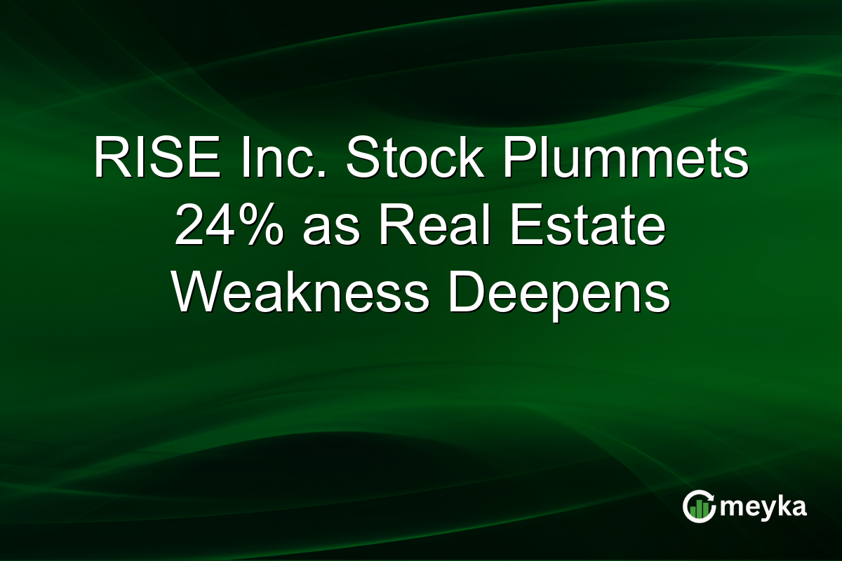 RISE Inc. Stock Plummets 24% as Real Estate Weakness Deepens