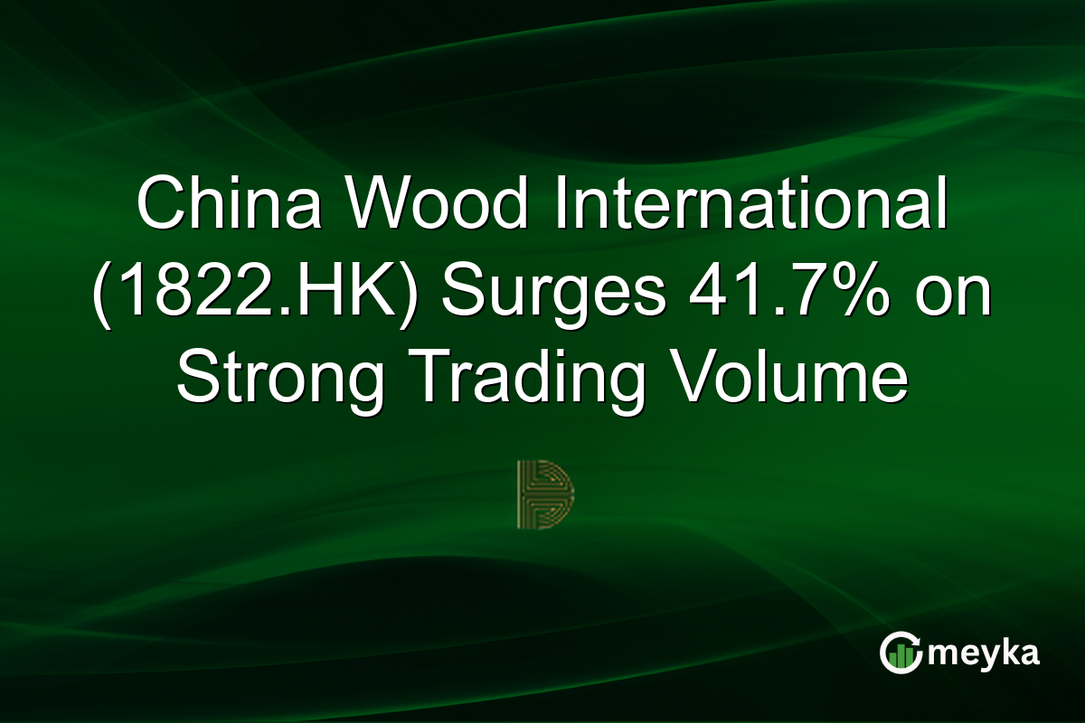 China Wood International (1822.HK) Surges 41.7% on Strong Trading Volume