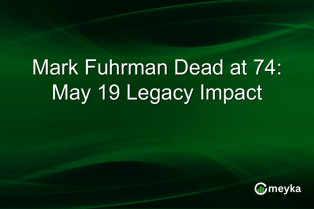 Mark Fuhrman Dead at 74: May 19 Legacy Impact
