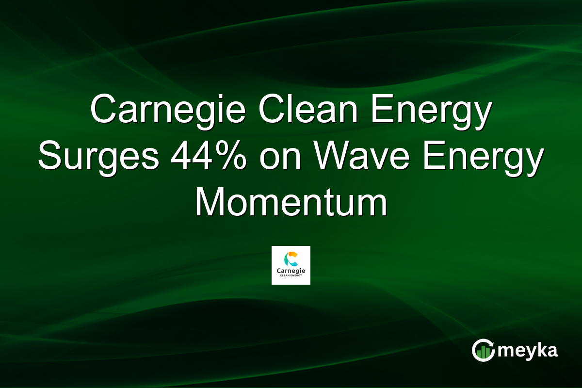 Carnegie Clean Energy Surges 44% on Wave Energy Momentum