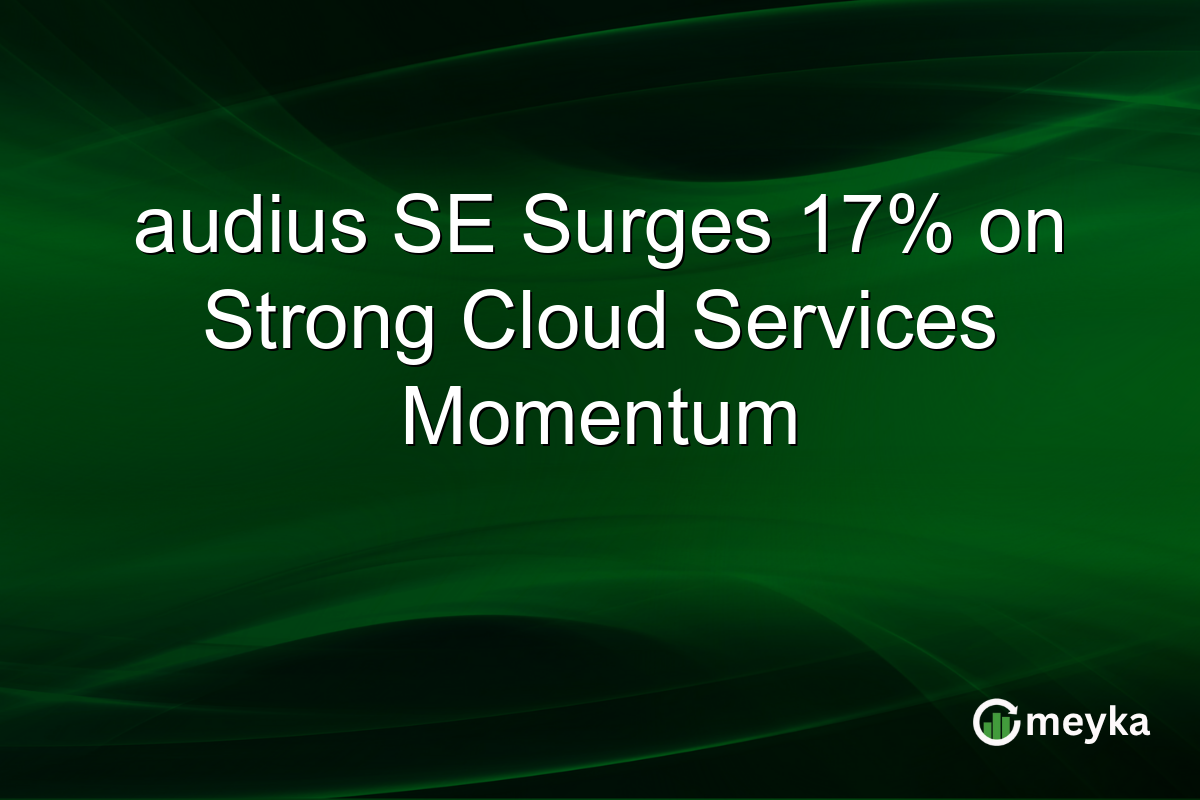 audius SE Surges 17% on Strong Cloud Services Momentum