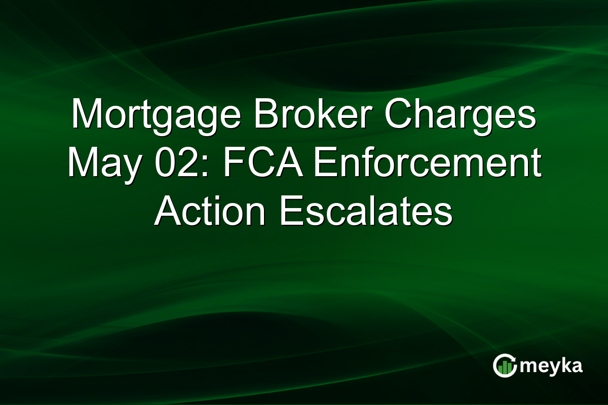 Mortgage Broker Charges May 02: FCA Enforcement Action Escalates