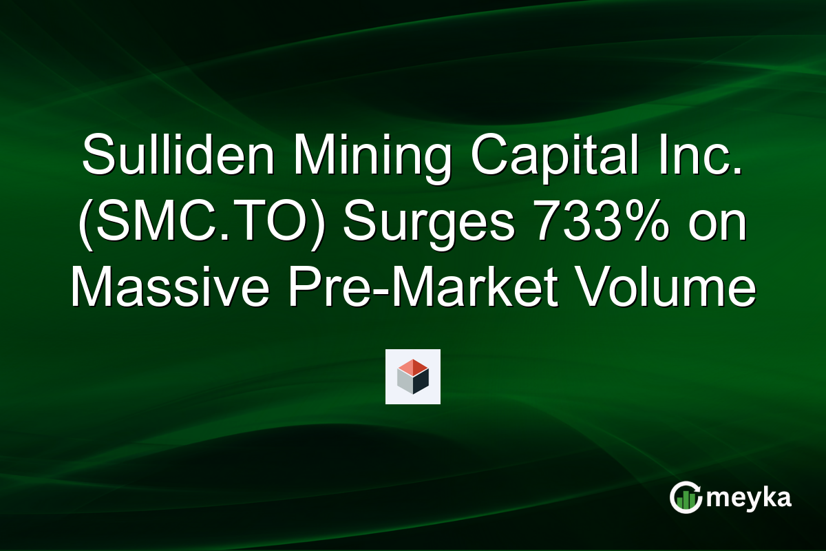 Sulliden Mining Capital Inc. (SMC.TO) Surges 733% on Massive Pre-Market Volume