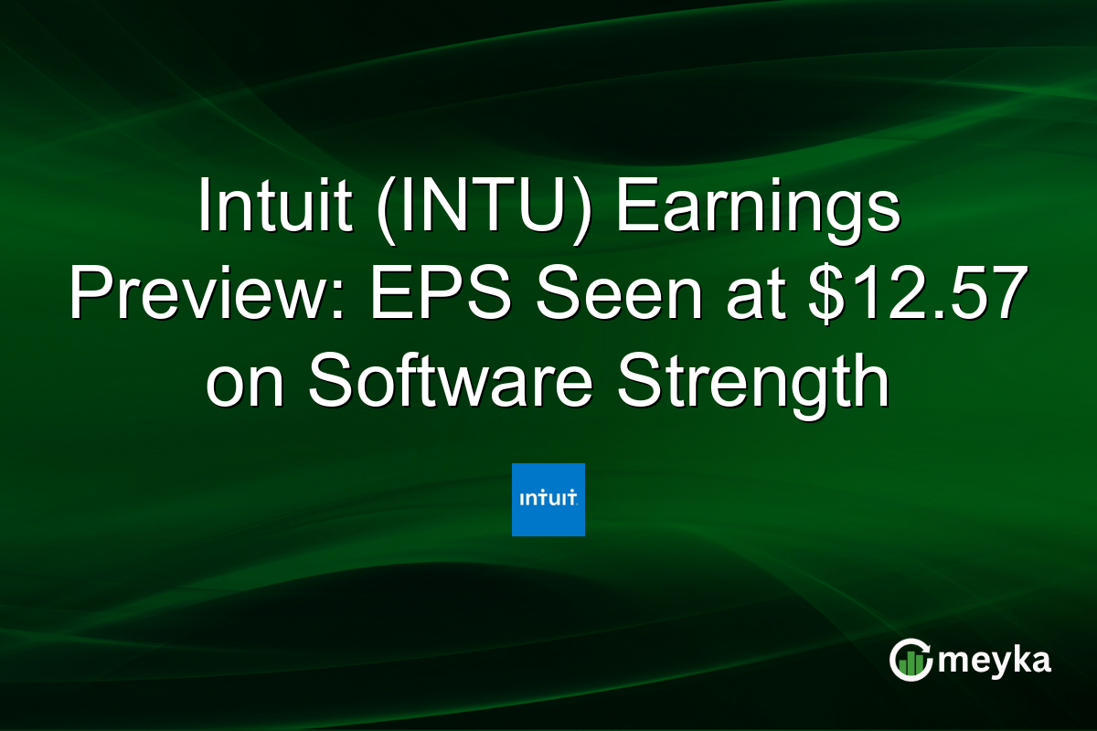 Intuit (INTU) Earnings Preview: EPS Seen at $12.57 on Software Strength