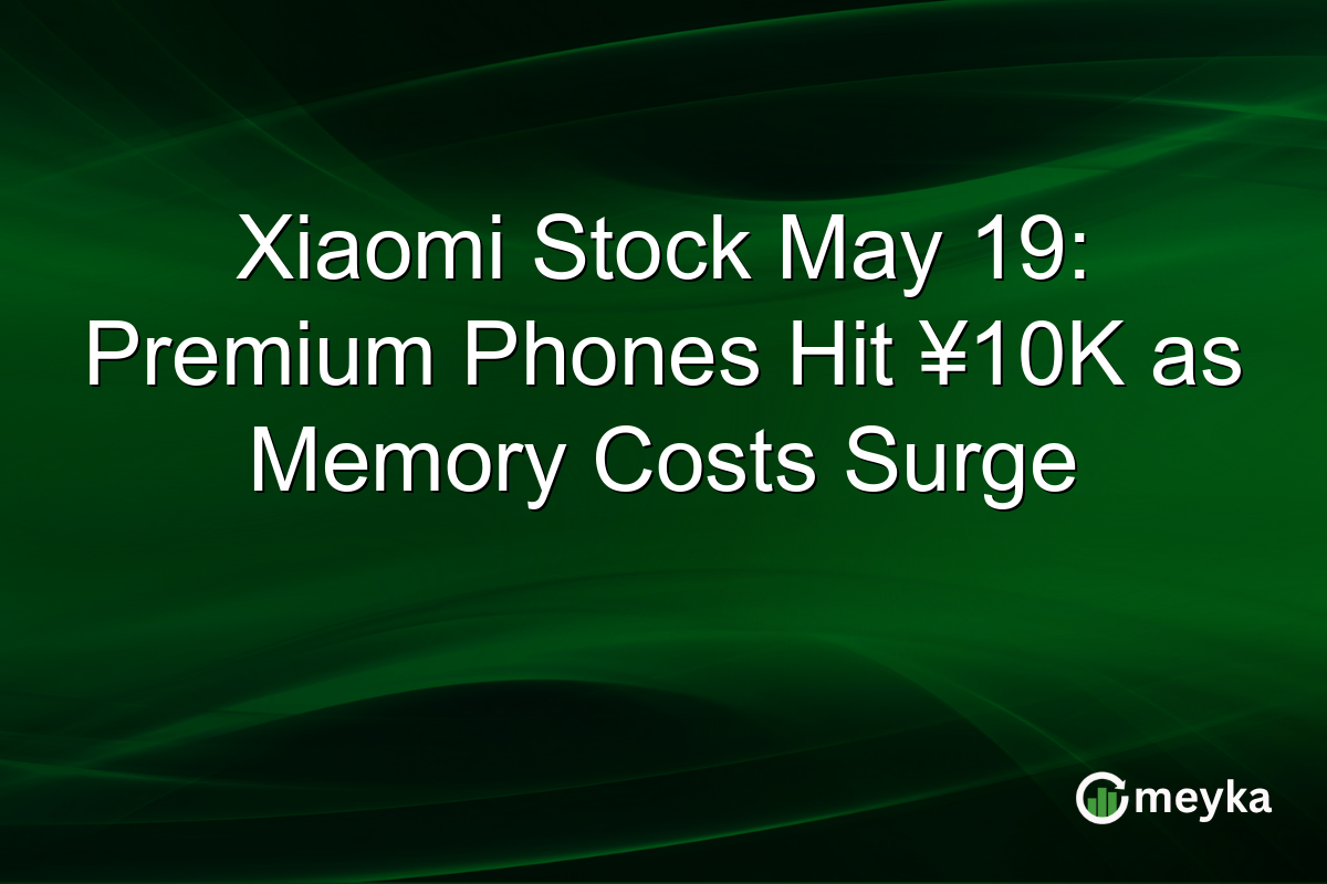 Xiaomi Stock May 19: Premium Phones Hit ¥10K as Memory Costs Surge