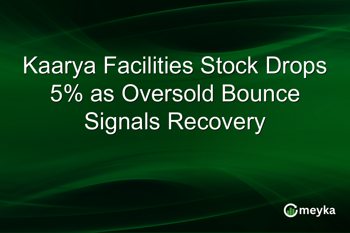 Kaarya Facilities Stock Drops 5% as Oversold Bounce Signals Recovery