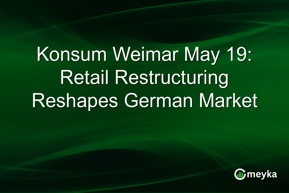 Konsum Weimar May 19: Retail Restructuring Reshapes German Market