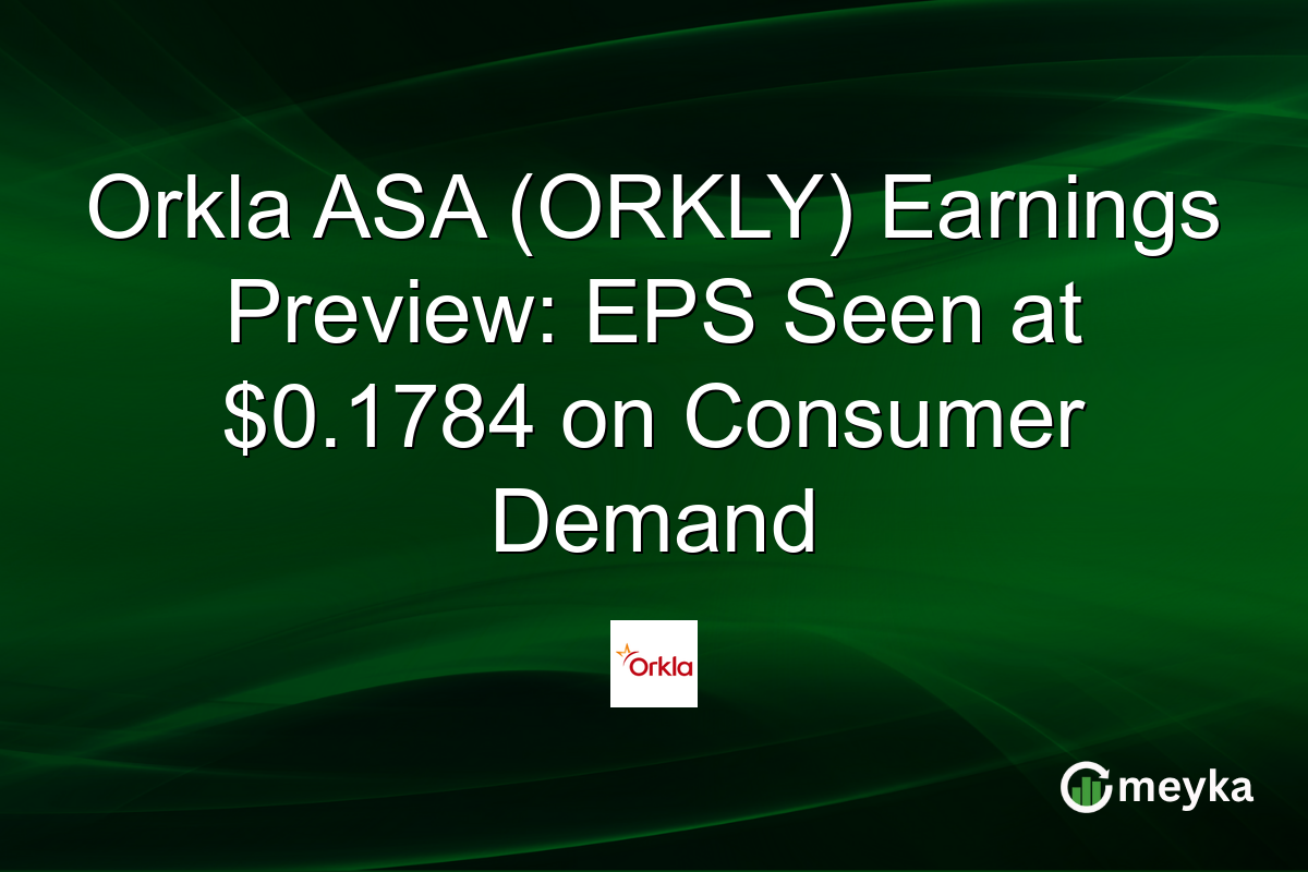 Orkla ASA (ORKLY) Earnings Preview: EPS Seen at $0.1784 on Consumer Demand