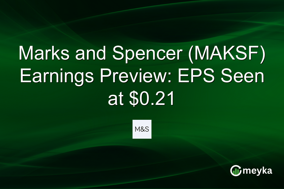Marks and Spencer (MAKSF) Earnings Preview: EPS Seen at $0.21