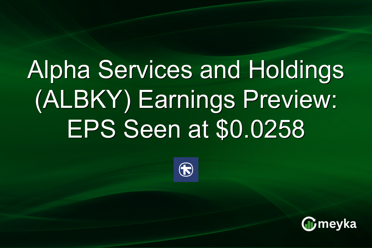 Alpha Services and Holdings (ALBKY) Earnings Preview: EPS Seen at $0.0258