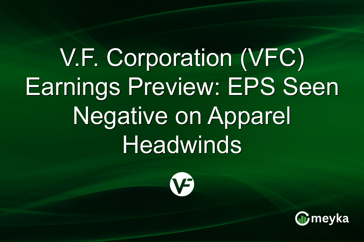 V.F. Corporation (VFC) Earnings Preview: EPS Seen Negative on Apparel Headwinds