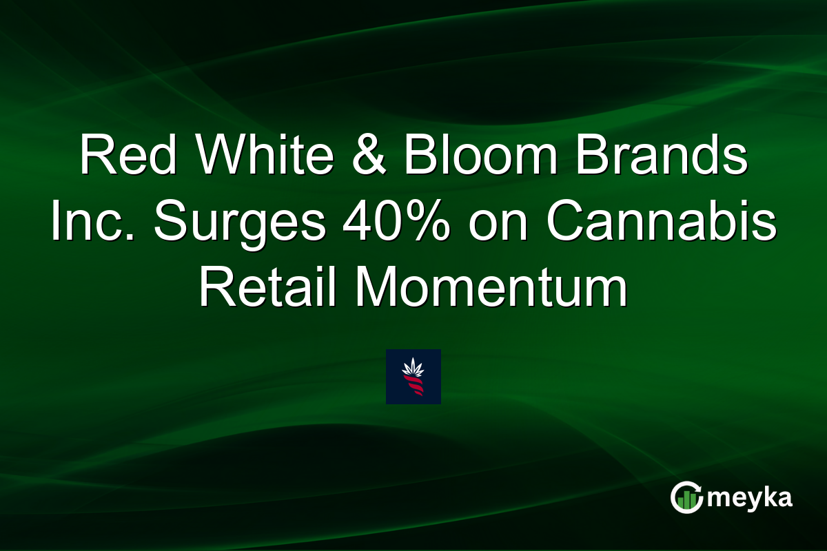Red White & Bloom Brands Inc. Surges 40% on Cannabis Retail Momentum
