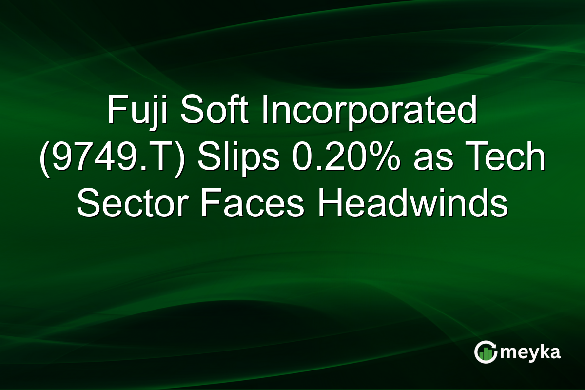 Fuji Soft Incorporated (9749.T) Slips 0.20% as Tech Sector Faces Headwinds