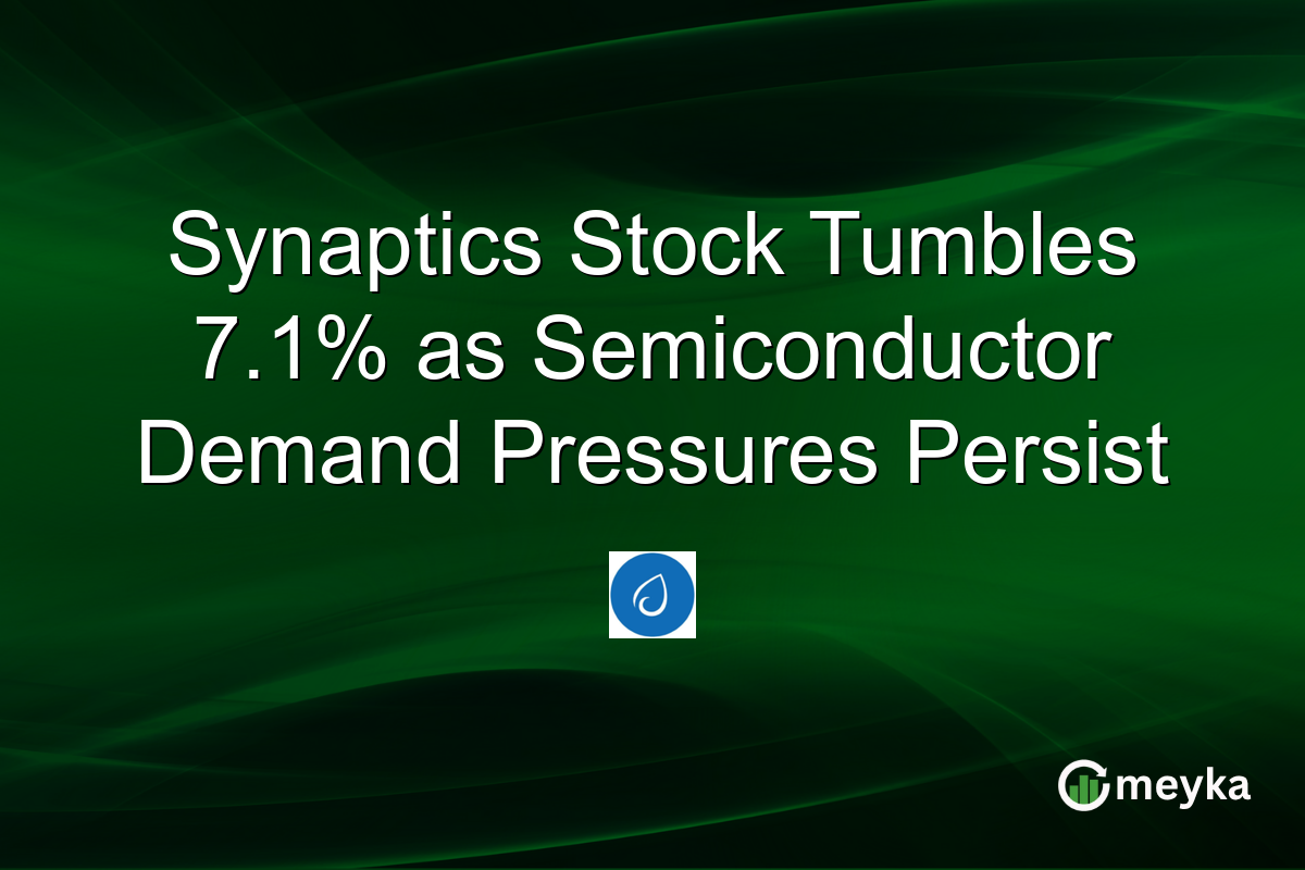 Synaptics Stock Tumbles 7.1% as Semiconductor Demand Pressures Persist