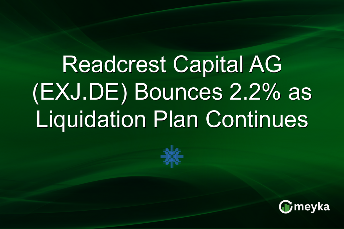 Readcrest Capital AG (EXJ.DE) Bounces 2.2% as Liquidation Plan Continues