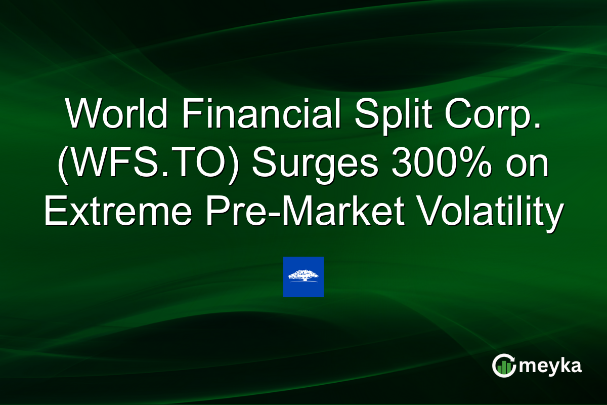 World Financial Split Corp. (WFS.TO) Surges 300% on Extreme Pre-Market Volatility
