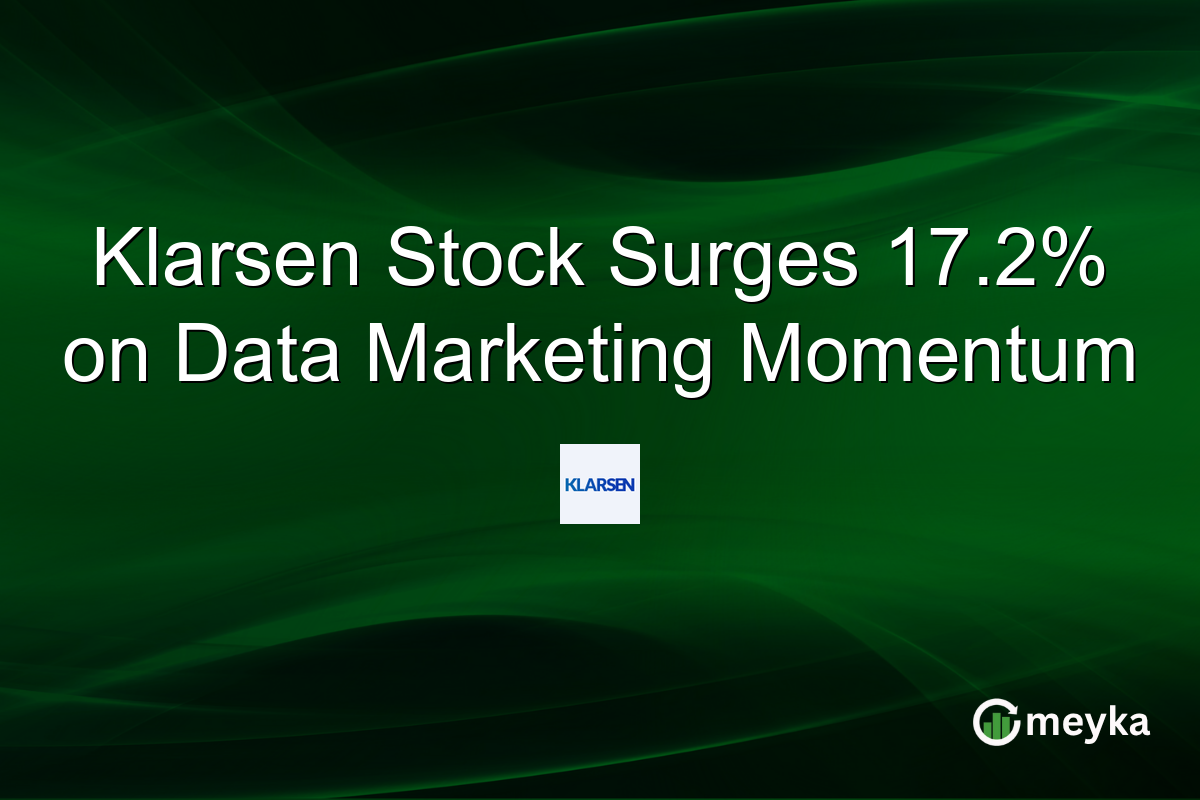 Klarsen Stock Surges 17.2% on Data Marketing Momentum