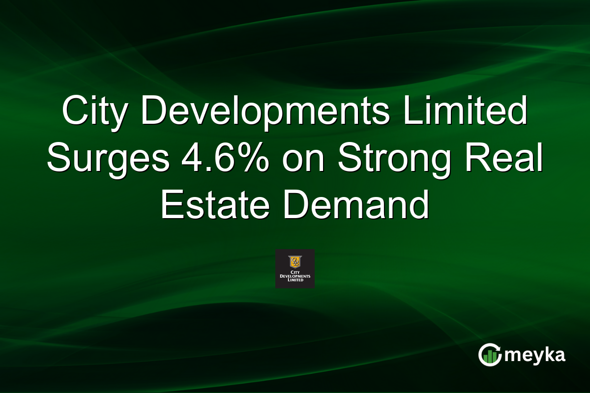 City Developments Limited Surges 4.6% on Strong Real Estate Demand