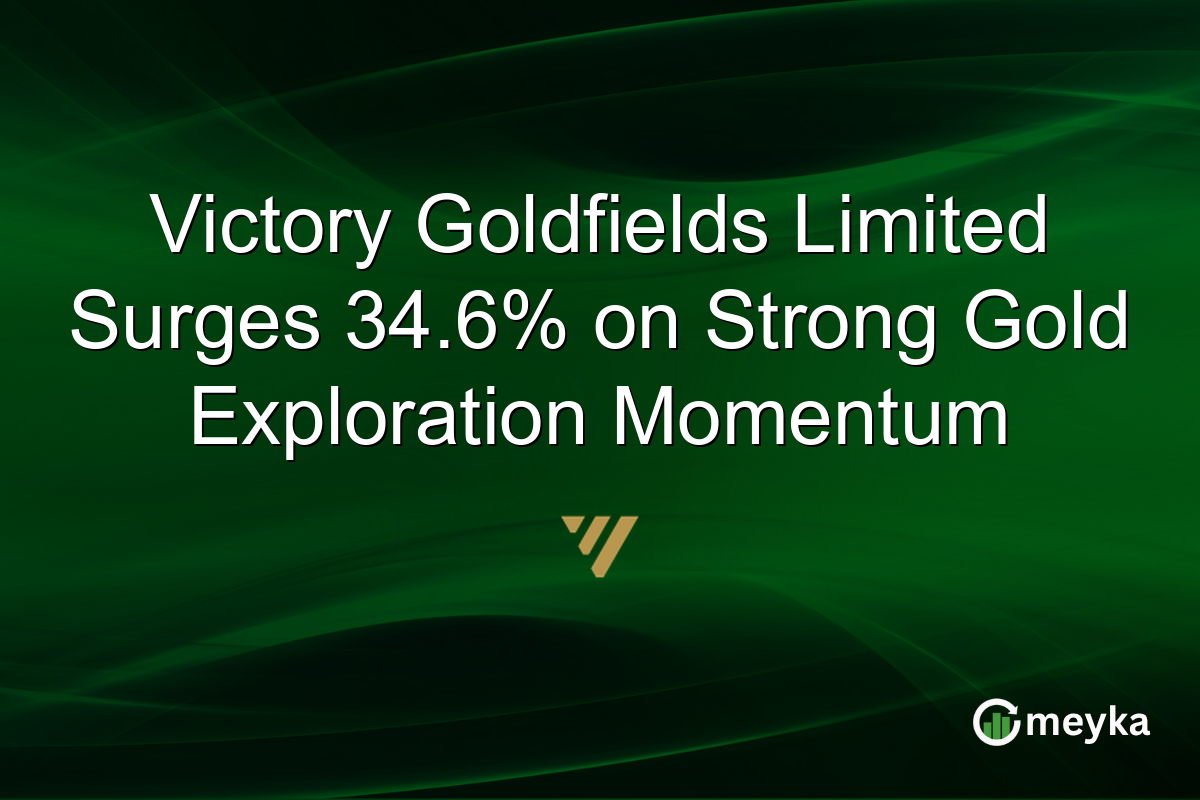Victory Goldfields Limited Surges 34.6% on Strong Gold Exploration Momentum