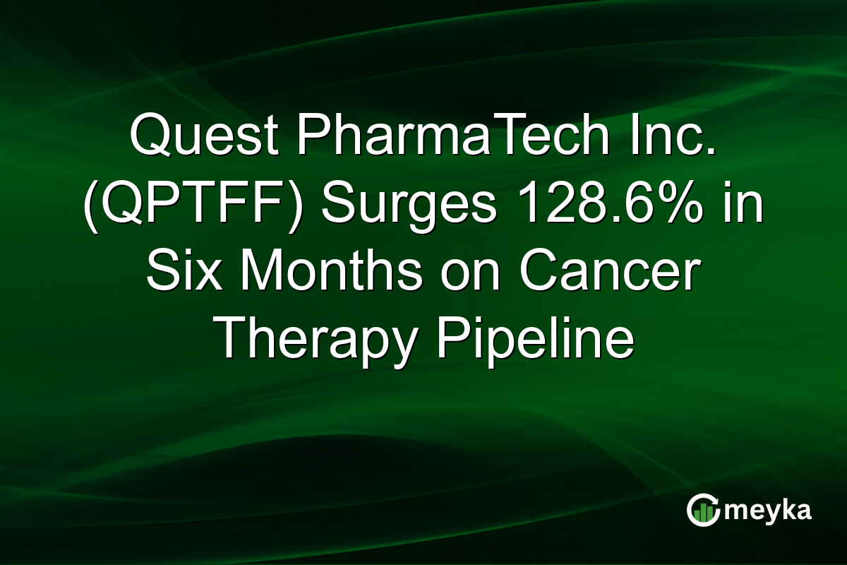 Quest PharmaTech Inc. (QPTFF) Surges 128.6% in Six Months on Cancer Therapy Pipeline