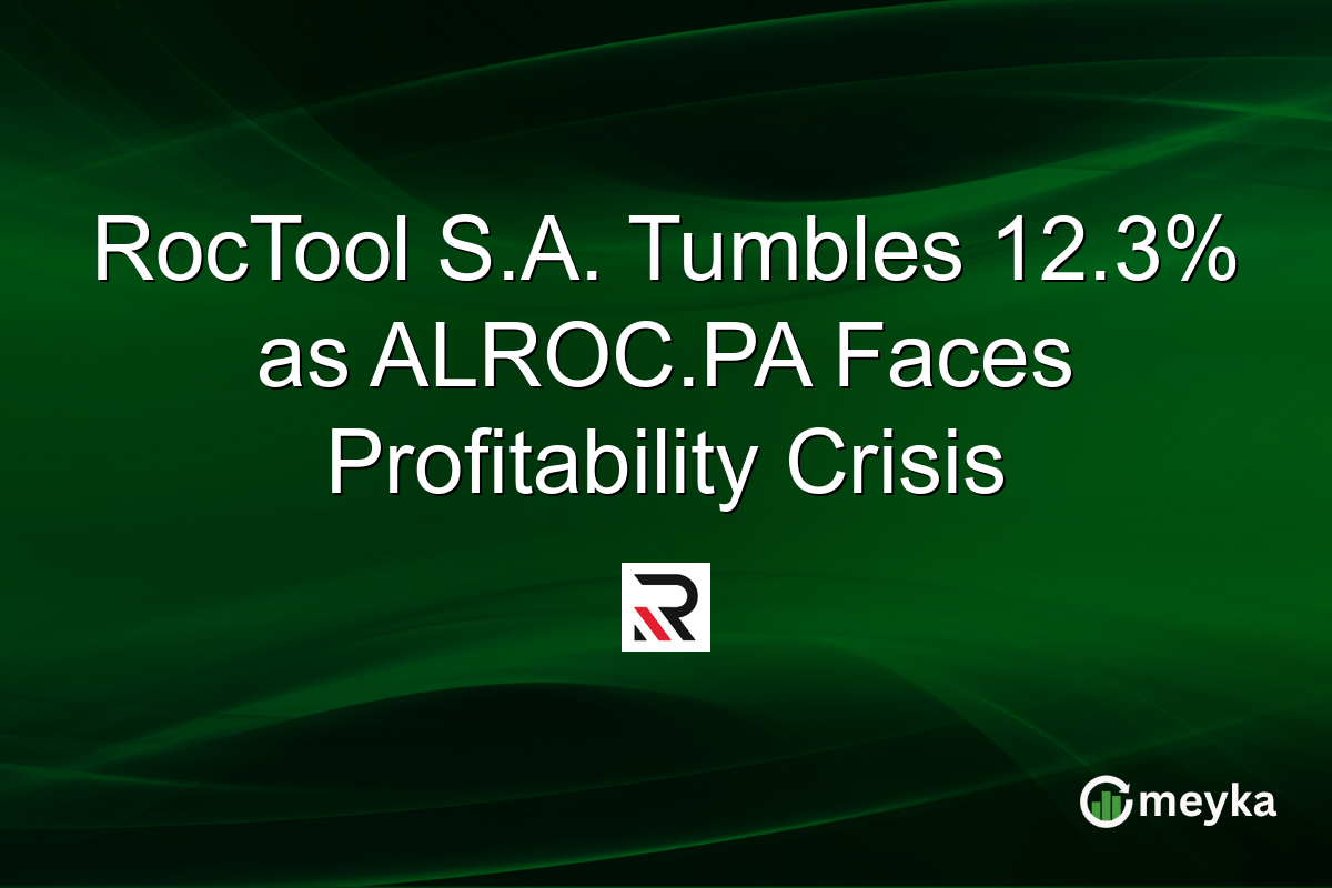 RocTool S.A. Tumbles 12.3% as ALROC.PA Faces Profitability Crisis