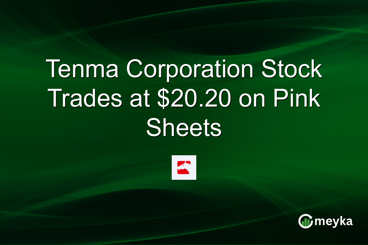 Tenma Corporation Stock Trades at $20.20 on Pink Sheets