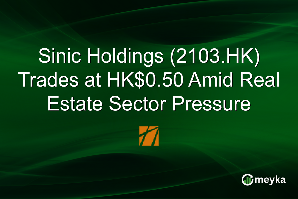 Sinic Holdings (2103.HK) Trades at HK$0.50 Amid Real Estate Sector Pressure
