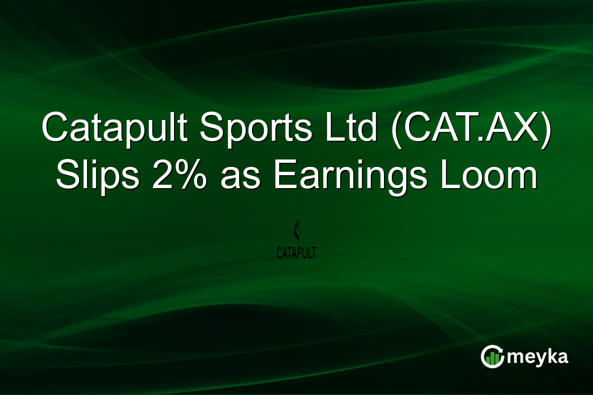 Catapult Sports Ltd (CAT.AX) Slips 2% as Earnings Loom