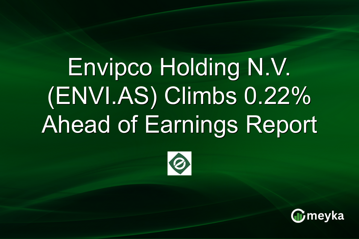 Envipco Holding N.V. (ENVI.AS) Climbs 0.22% Ahead of Earnings Report